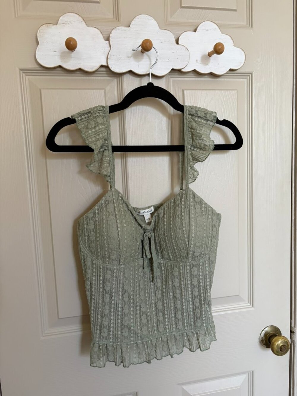 Bohemian lace earthy top feminine crunchy